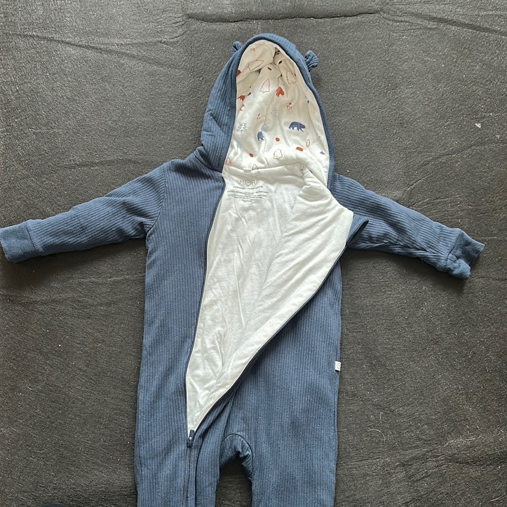Mori Warm Zip Sleeper size 12-18 months